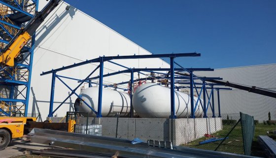 ASAŞ Folyo Tankı Çelik Konstrüksiyon Projesi